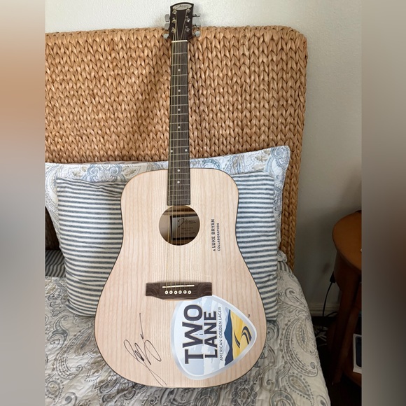 Johnson Guitars Other - Signed Luke Bryan Guitar - Johnson Guitars model JG-555-N make an offer!